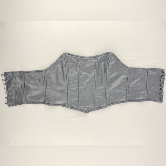 Edikted Accessories - Edikted Black Faux Leather Corset Belt